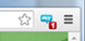 Notifications next to the address bar